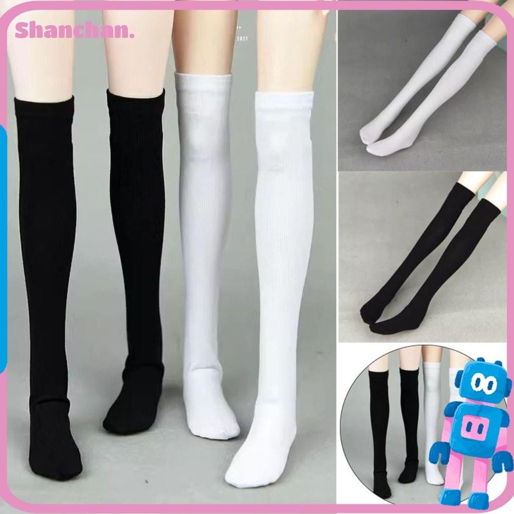 Shanchan ถุงน่องยาว แฮนด์เมด 2 สี สําหรับตุ๊กตา 1/4 1/6 30 ซม.