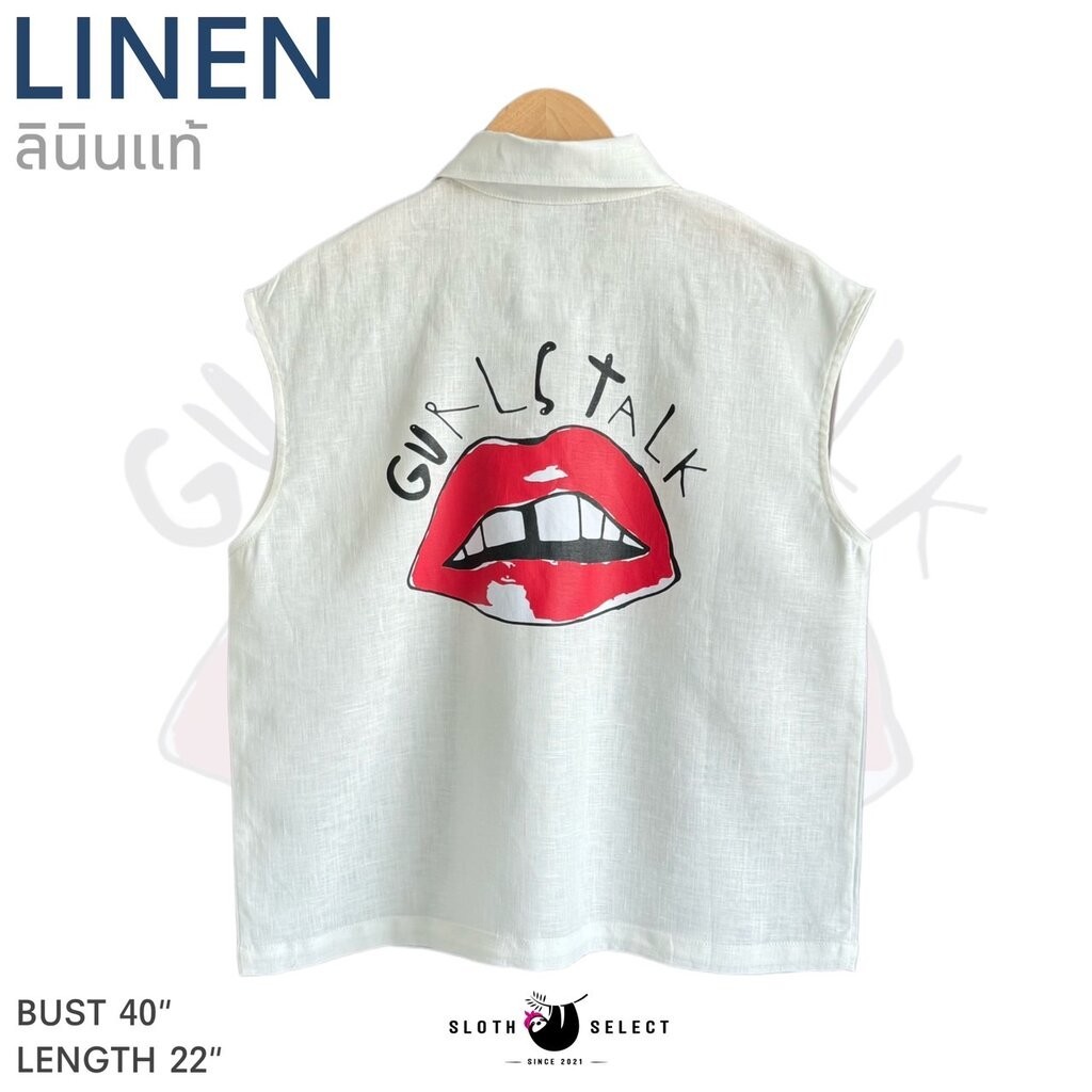 SLOTH SELECT เสื้อลินินแท้💯 สกรีนลายสุดเก๋ แตกต่าง ไม่จำเจ จัดจ้ะ!