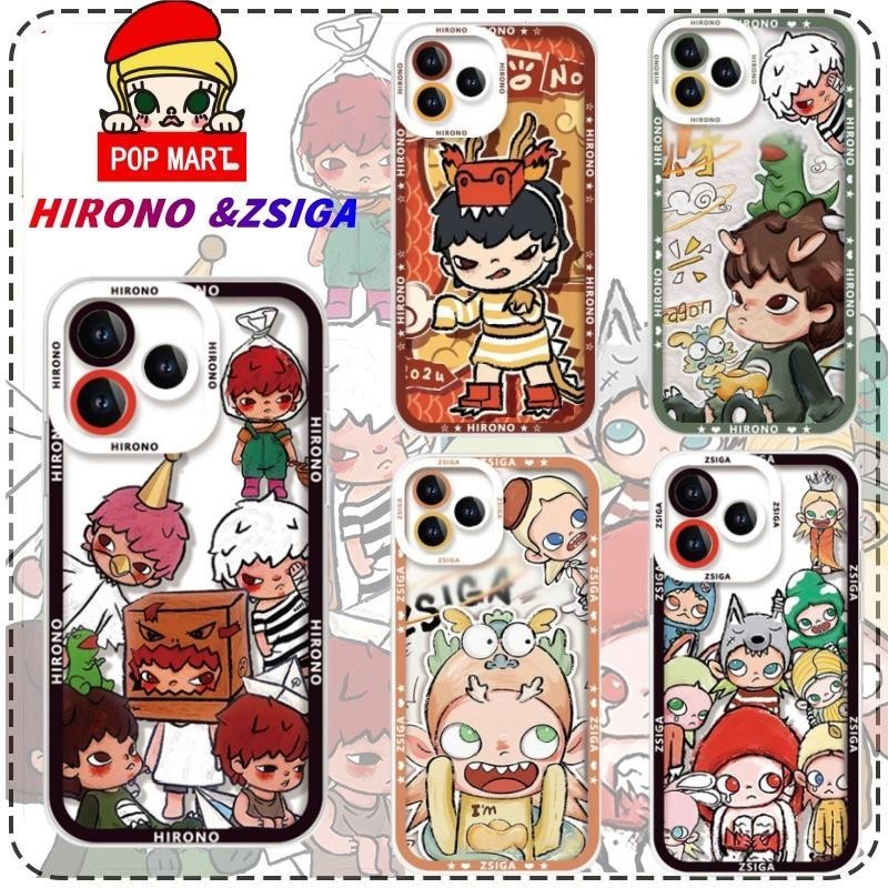 เคสโทรศัพท์มือถือ ซิลิโคนนิ่ม TPU ลายการ์ตูน POP MART HIRONO ZSIGA น่ารัก สําหรับ IPhone 15 14 Plus 13 11 Pro Max X XS 13MINI