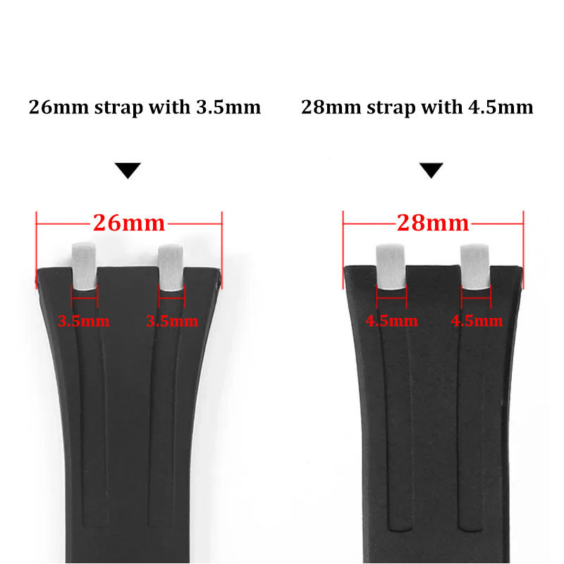 ชุดตัวเชื่อมต่อสายนาฬิกาข้อมือ สเตนเลส สําหรับ AP Royal Oak Offshore Band Connectors for AP 15710 15720 Linker Kit