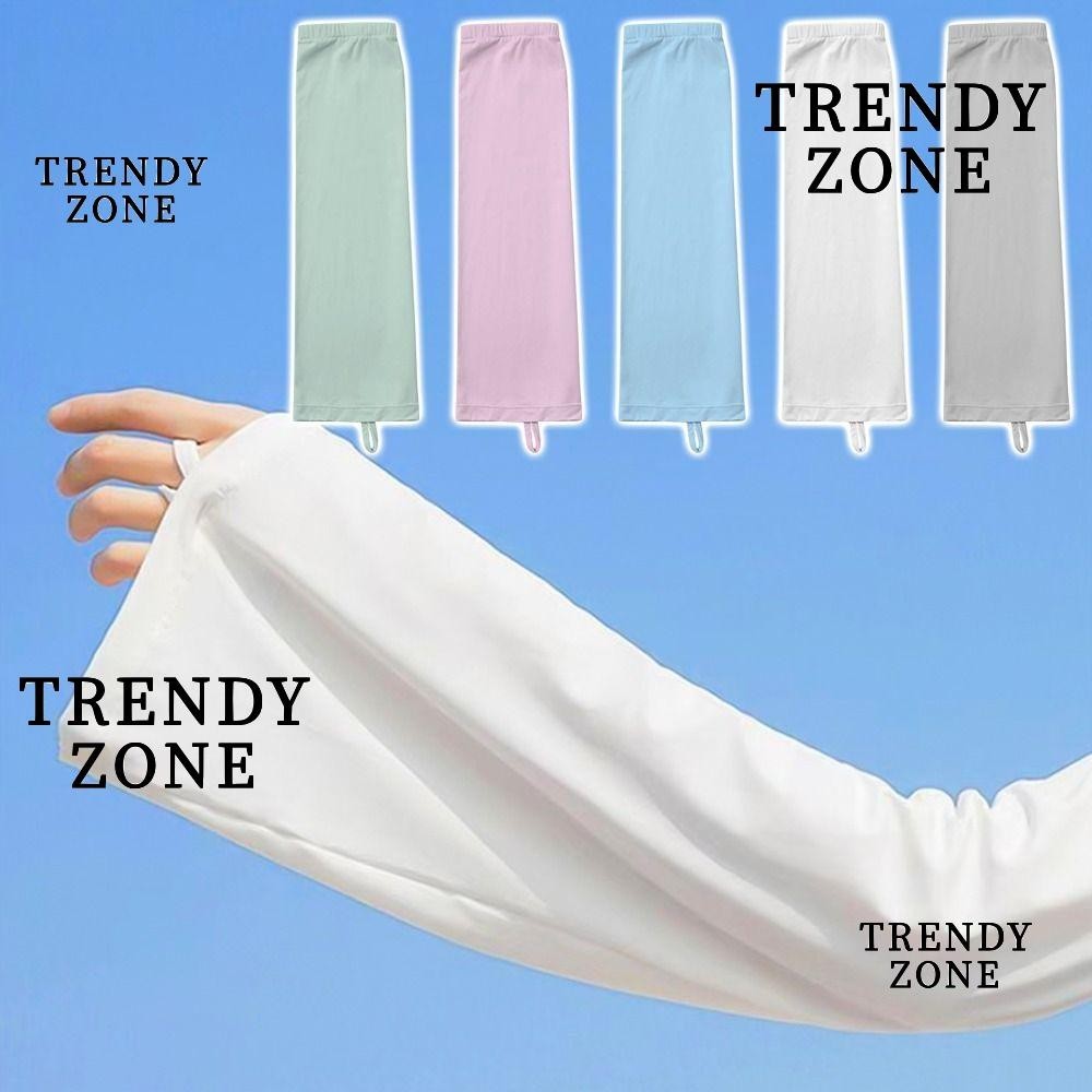 Trendyzone ปลอกแขน ฤดูร้อน บาง ป้องกันมือ ปลอกแขน ยามขับรถ ขี่จักรยาน ถุงมือกันแดด