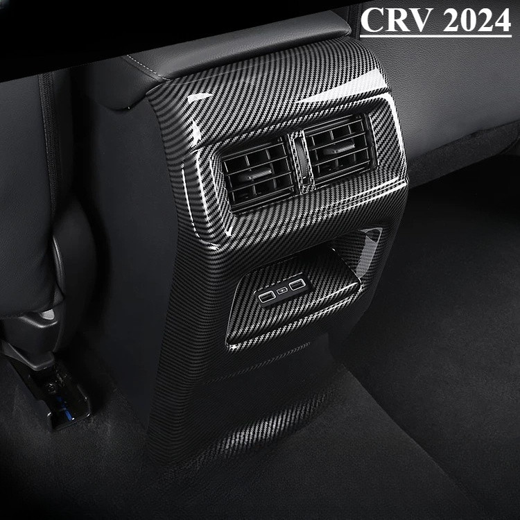 ฝาครอบช่องแอร์ด้านหลัง คาร์บอนไฟเบอร์ สําหรับ Honda CRV G6 New CRV CR-V 2024