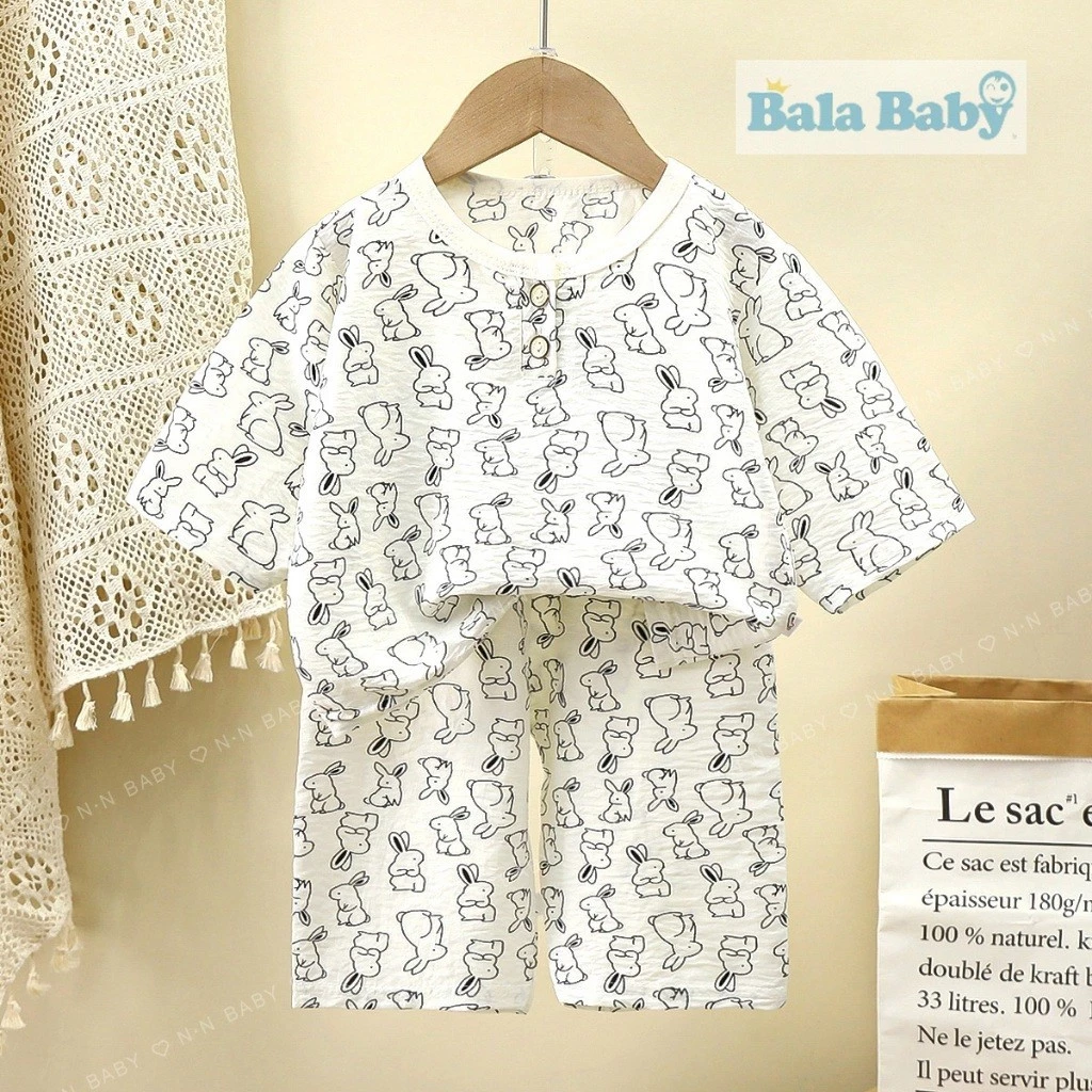 ชุดนอนเด็ก 5 ส่วน เสื้อผ้าเด็ก เสื้อ+กางเกง พิมพ์ลายน่ารักๆ Size80-120 cm  SYC09 thumbnail 8