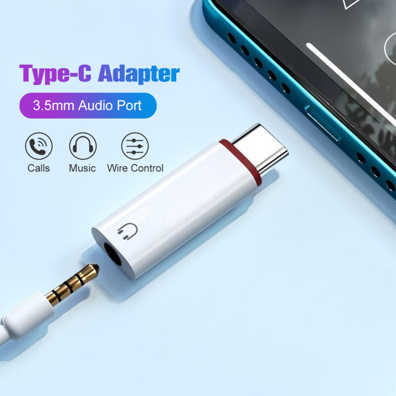 อะแดปเตอร์แปลงหูฟัง ตัวเมีย 3.5 มม. เป็น Type C iOS ตัวผู้ OTG สําหรับ iPh Samsung Xiaomi