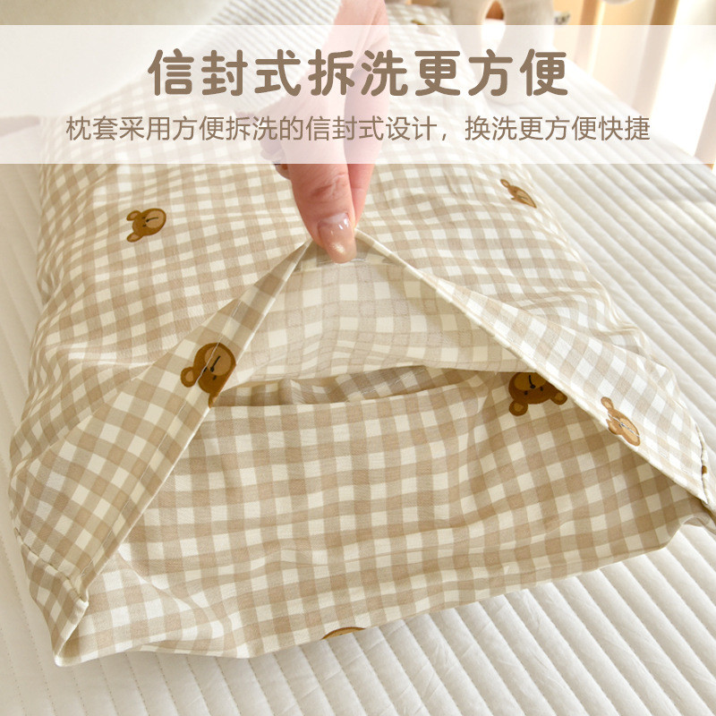 หมอนเด็กผ้าฝ้ายออร์แกนิกสําหรับทารกแรกเกิด | หมอนทารกที่ไม่ก่อให้เกิดภูมิแพ้และระบายอากาศได้ดี | ฝาครอบเครื่องซักผ้า (ได้รับการรับรอง A-Class) - รูปที่ 4