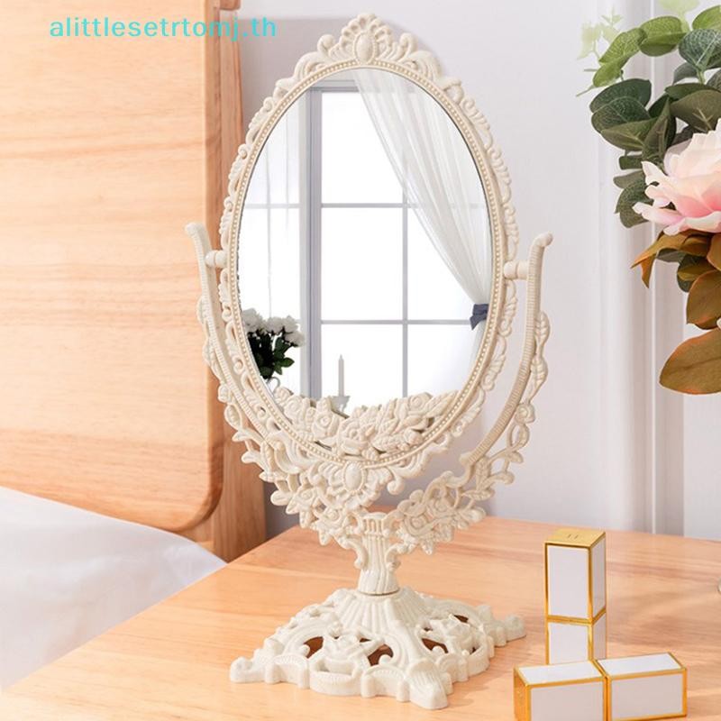 Alittlese Nordic กระจกแต่งหน้า Ins Vintage กระจกตกแต่งพลาสติกกระจกเครื่องสําอางตกแต่งบ้าน Espejos Decorativos เครื่องมือความงาม TH - รูปที่ 4