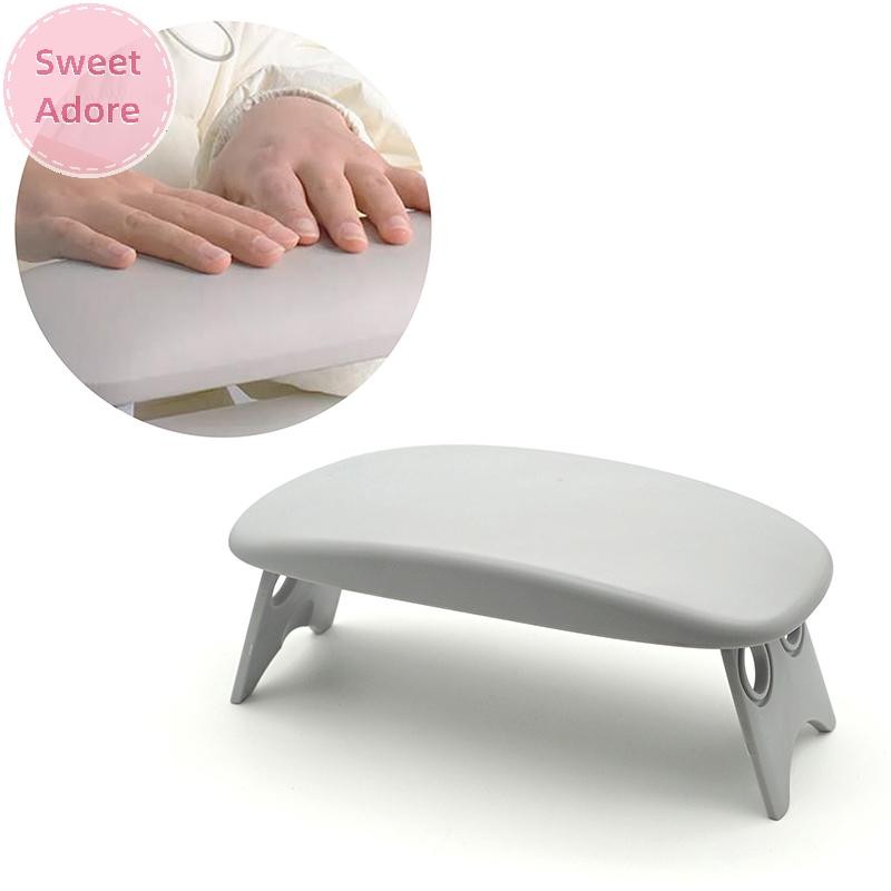 Sweetadore พับเล็บมือเล็บ Rest แขนขาตั้งหมอนเบาะโต๊ะพนักพิงฟองน้ําสนับสนุน Mat Polish เครื่องมือฝึก Salon TH