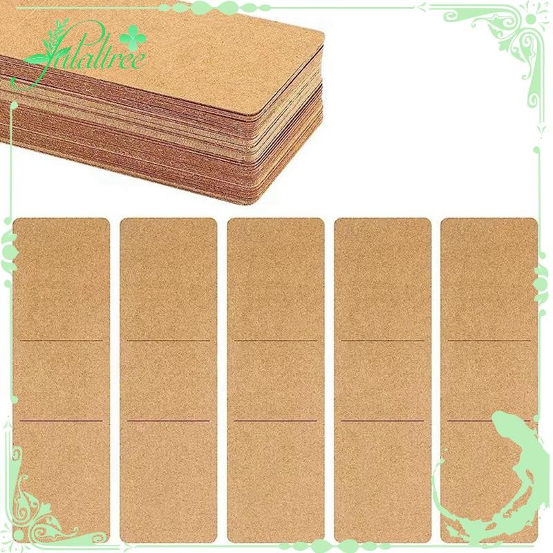 fulaltreeResin Bookmark Holder Kraft Bookmark Sleeves Brown Book Markers Cover Holder DIY Bookmark 1