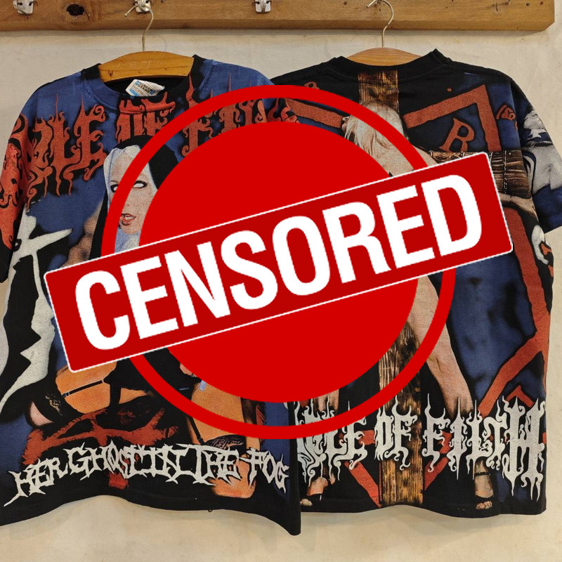 [ 23 ] CRADLE OF FILTH OVP All Over Print tag USA เสื้อวินเทจ เสื้อทัวร์ วงร๊อค vintage shirt