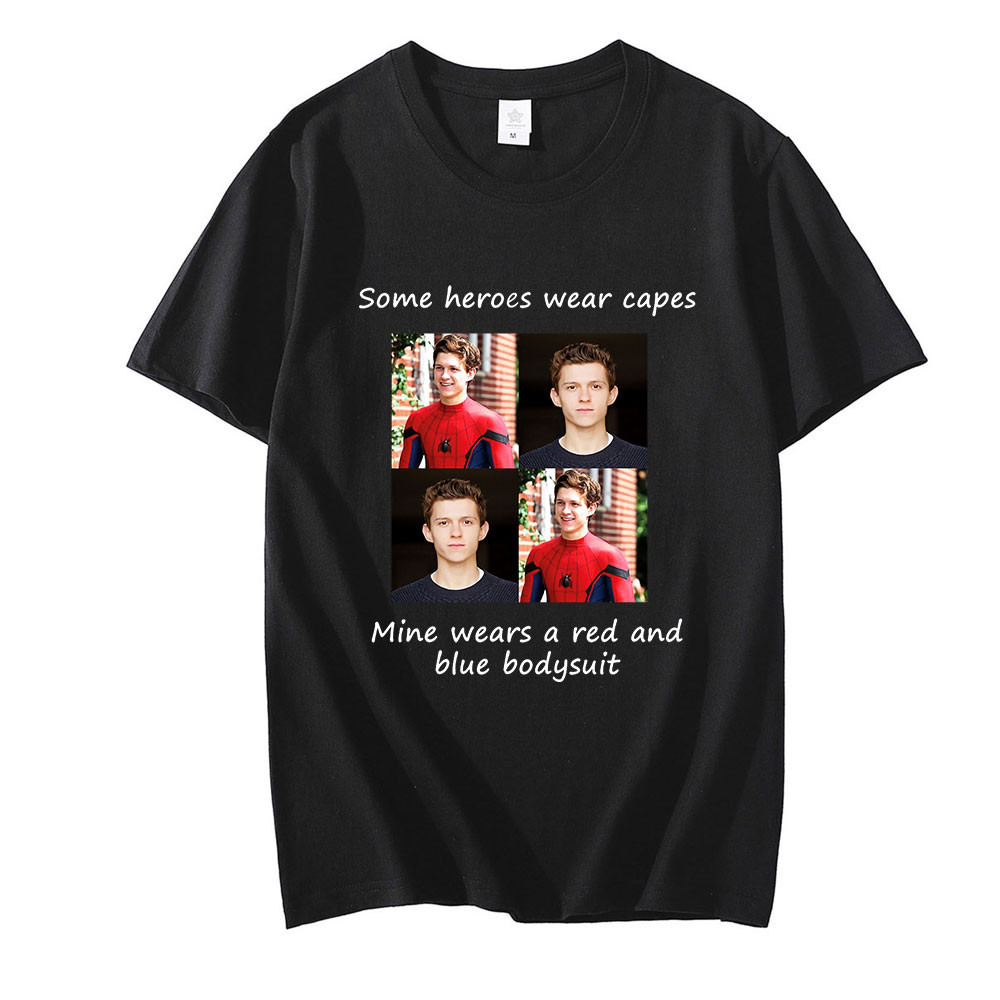 Tom Holland Tshirts Tshirt Mens Male Harajuku TShirt cotton