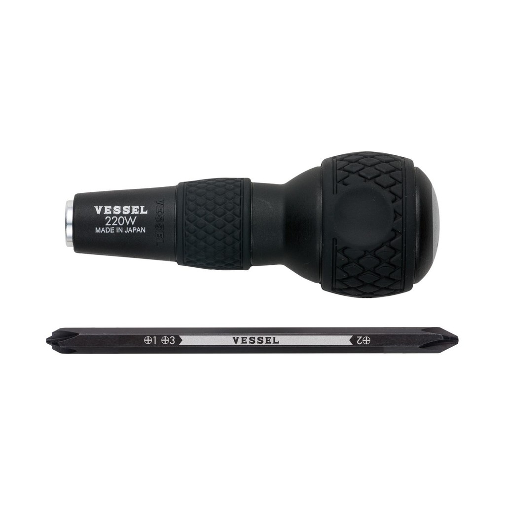 Vessel ไขควงอลสลั อัดแผง No.220W-123 ปลาย PH1+PH3/PH2