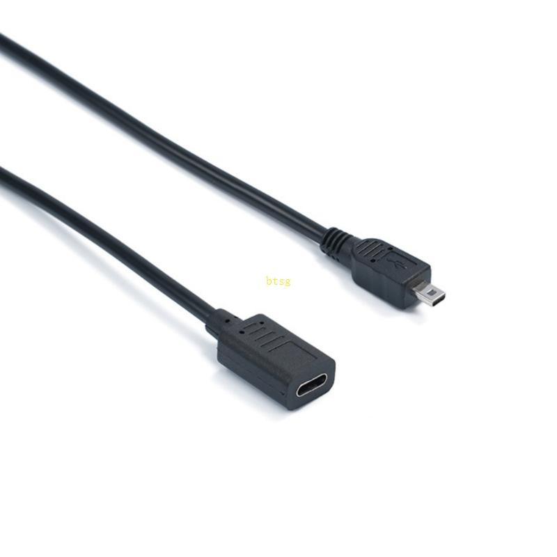 Bt Mini 8Pin USB to USB C OTG สาย USB3 1 ประเภท C หญิง Mini USB 8 Pin ชายอะแดปเตอร์สําหรับกล้องดิจิต