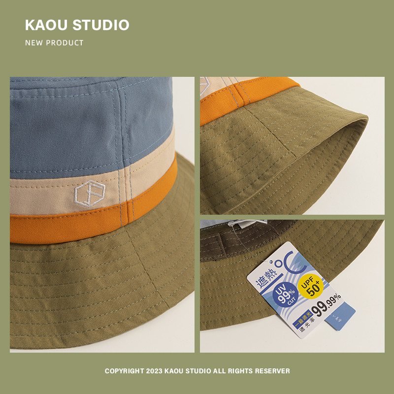 วินเทจญี่ปุ่นหมวกชาวประมงผู้ชายผู้หญิงสบายๆหมวกถัง - รูปที่ 3