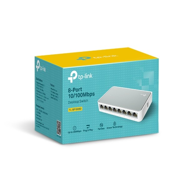 🛵มีส่งด่วน💨 TP-LINK TL-SF1008D SWITCH HUB (สวิตซ์ฮับ) 8 PORTS FAST PORT รับประกันศูนย์ตอลดอายุการใช้งาน