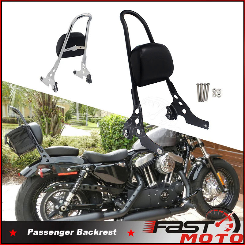 Mf Motorcycle Detachable Sissy Bar Backrest For Harley Sportster XL 883 1200 04-up XL883 XL1200 C/N/