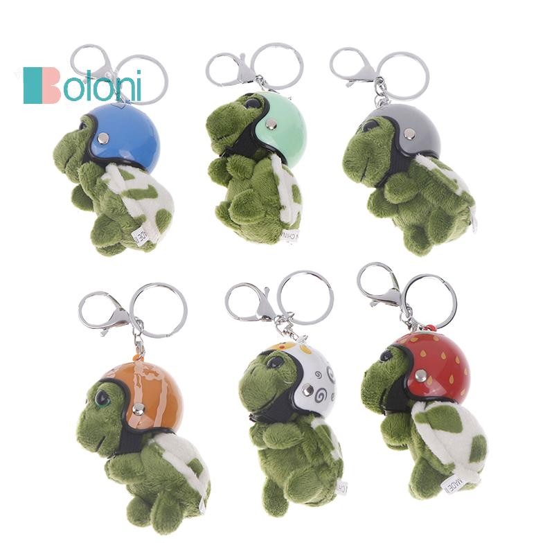 [โบโลนี] หมวกกันน็อคเต่าพวงกุญแจน่ารักการ์ตูนตุ๊กตาเต่าทะเลจี้ตุ๊กตาคู่กระเป๋าเสน่ห์รถที่เก็บกุญแจเด็กของขวัญใหม่ - รูปที่ 2