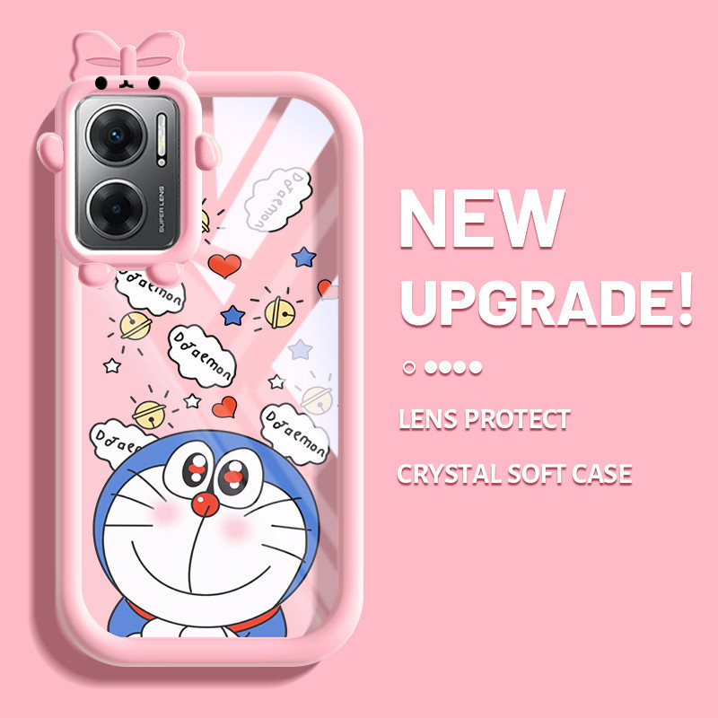 เคสซิลิโคนนิ่ม แบบใส ลายโดราเอมอน กันกระแทก สําหรับ Xiaomi Redmi 10 5G Redmi Note 11E 5G Redmi 11 Prime 5G