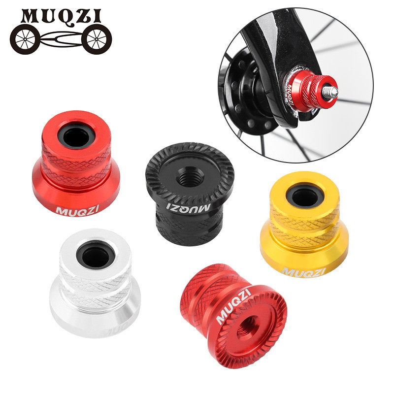 Muqzi 1 คู่ Quick Release Lever Skewers สกรู M5 Hub ด้านหน้าด้านหลัง Skewers Bolt MTB แผนที่คงที่เกียร์จักรยานล้อ Hub อะไหล่