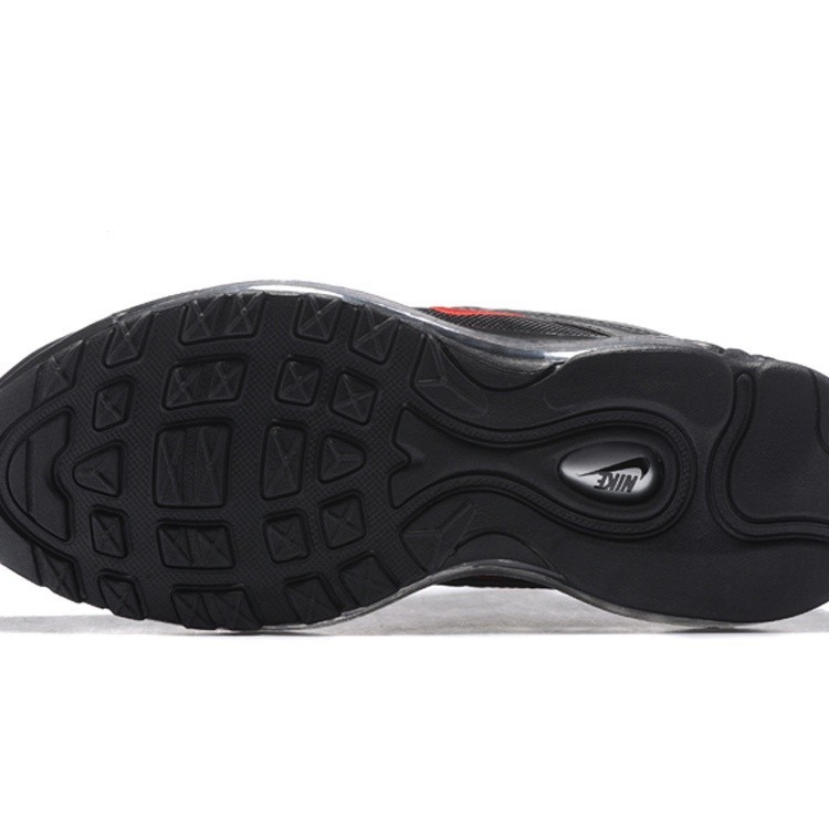 รองเท้าวิ่ง Air Max 97 สีดํา สีแดง สไตล์เรโทร