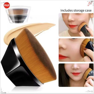 COD Hexagon Makeup Brush with Storage Box Flawless Foundation Brush Set with Storage Box Portable Special Beauty Styling Makeup Tools Soft Synthetic Fiber Makeup Brush