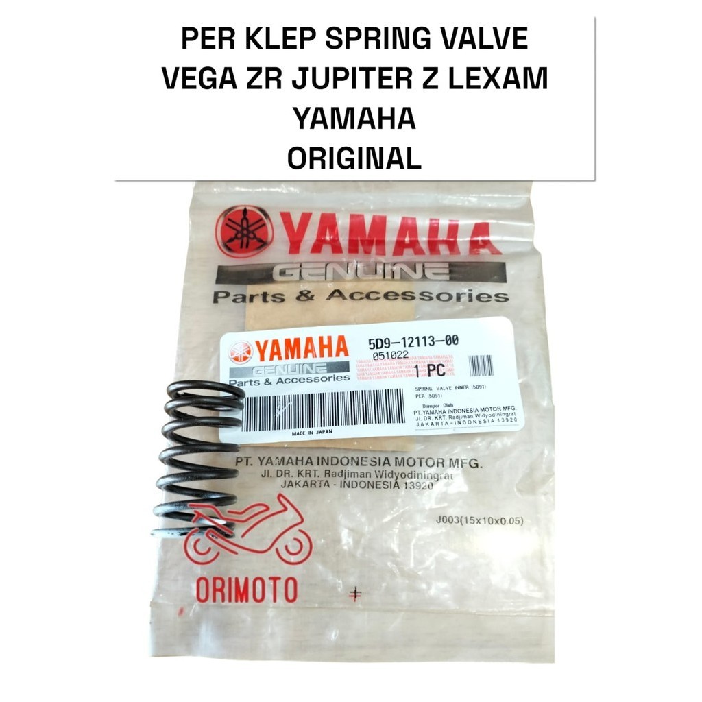 SPRING VALVE VEGA ZR JUPITER Z LEXAM YAMAHA ORIGINAL 5D9-12113-0000