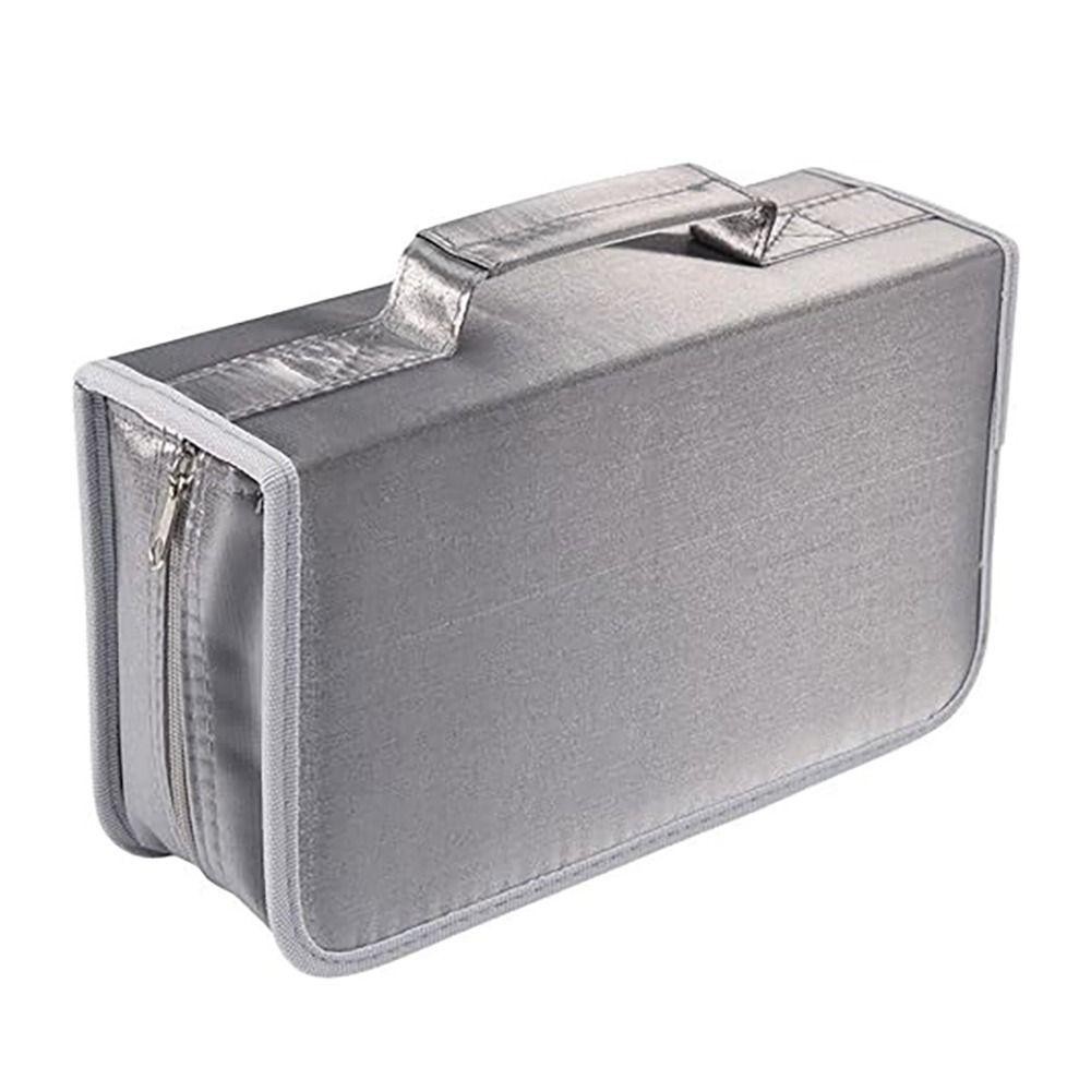 Fashionhubz CD Storage Bag, 128 Disc Binder Travel Disc Box, Car Mount Zipper Waterproof Booklet DVD Storage Bag Album ราคา ถูกที่สุด ดีลบีเคเค แกลเลอรีภาพที่ 4
