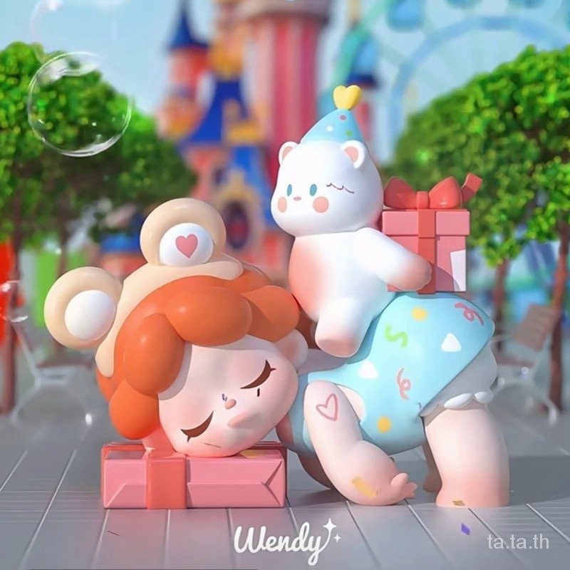 กล่องสุ่ม ฟิกเกอร์การ์ตูนอนิเมะ Wendy when  I‘m  with You series น่ารัก ของขวัญวันเกิด สําหรับเด็กผู้หญิง