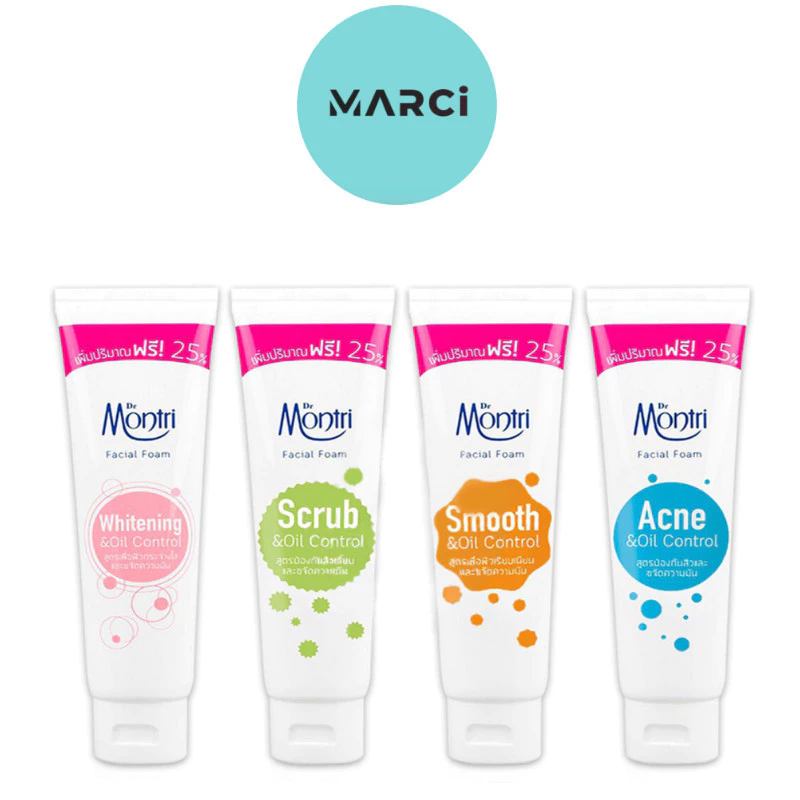 [หลอดใหญ่] โฟมล้างหน้า Dr. Montri Facial Foam ดร.มนตรี เฟเชียล โฟม [125 g.] วิปโฟม ล้างหน้า