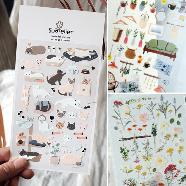 สติกเกอร์ ลายการ์ตูนสัตว์น่ารัก สไตล์เกาหลี ST1050