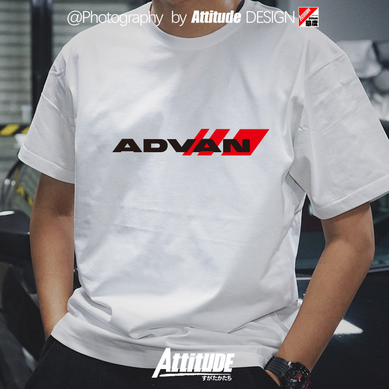 พร้อมส่ง เสื้อยืดแขนสั้น พิมพ์ลาย ATTITUDE ATTITUDE JDM AD08R Tire AD09