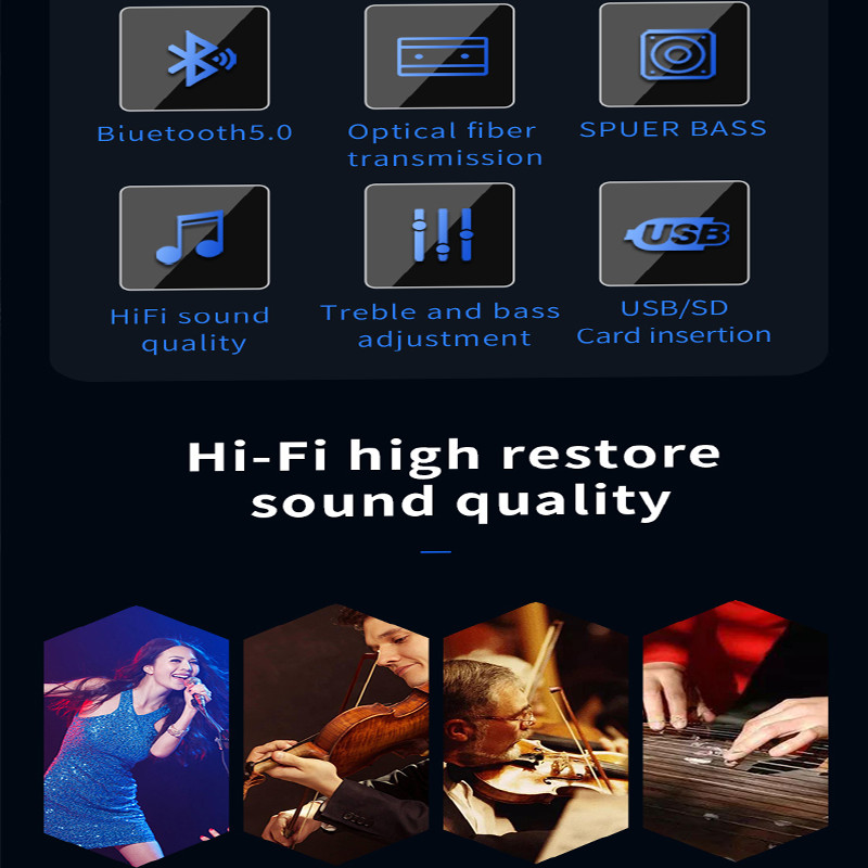 [Shopee Choice] รุ่นอัพเกรด Mini Car Amplifier Audio HiFi Sound Cars Home Amplifiers USB Biuetooth MP3 เครื่องเล่นเพลงพร้อมรีโมทคอนโทรล