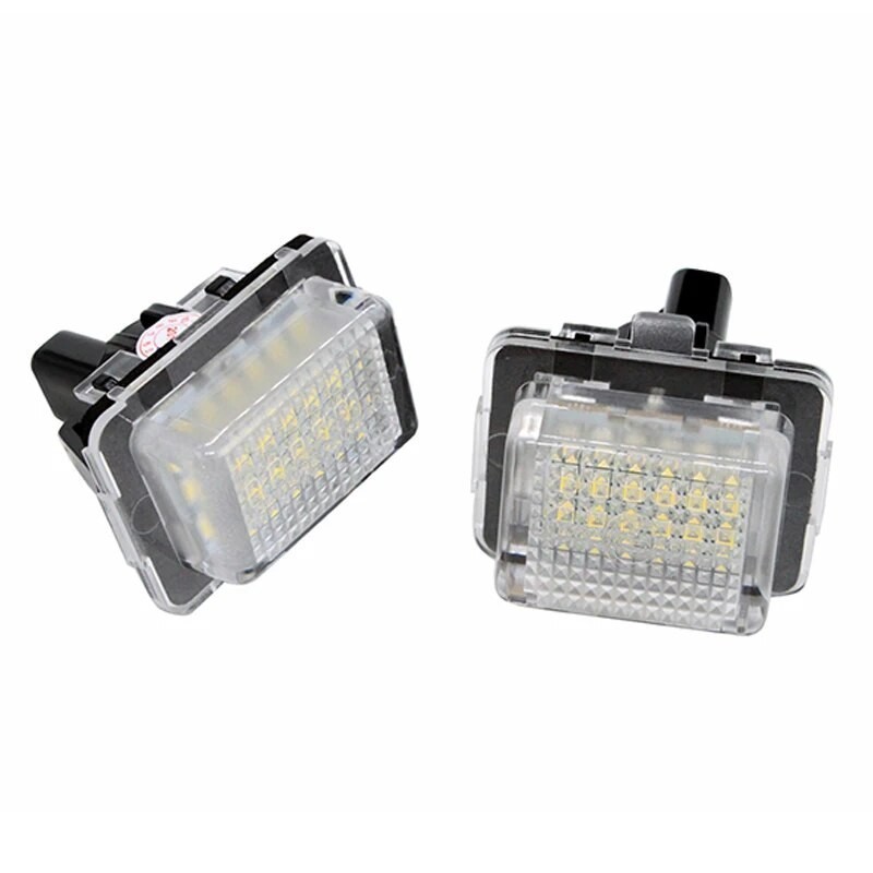 BENZ ไฟส่องป้ายทะเบียน license plate light W212 W204 W218 W207 แคนบัส LED ป้ายทะเบียนรถ  (2 ชิ้น) ไฟ