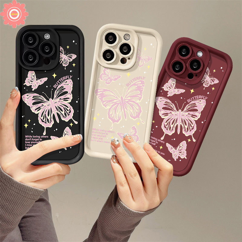 เคสมือถือ แบบนิ่ม ลายผีเสื้อ สไตล์วินเทจ สําหรับ Realme C55 C53 C67 11 C35 C51 Note 50 C15 C30 C21Y C11 C20 C25Y C25 C31 C20A C33 C17 C12 C21 5i 7i 5s 8i 9i 6i Narzo 50 20