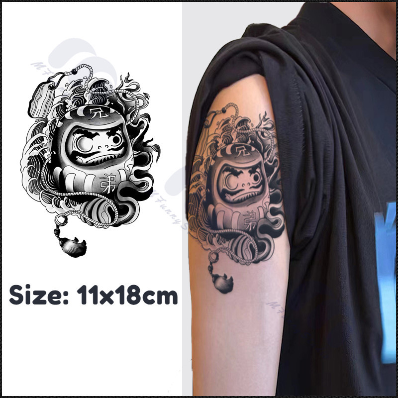 【MF Magic Tattoo】สติกเกอร์รอยสักชั่วคราว กันน้ํา 15 วัน สติกเกอร์รอยสักสมุนไพร แขน สติกเกอร์รอยสักปลอม