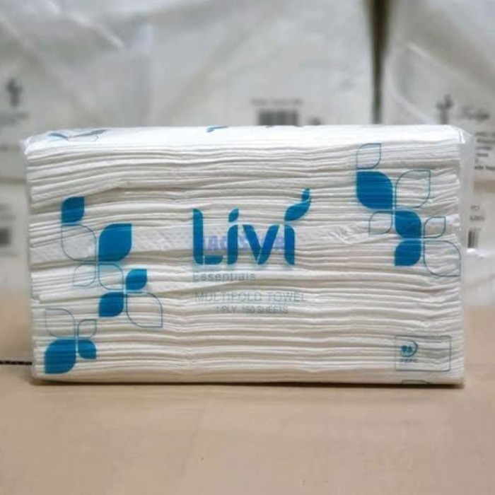 ผ้าขนหนู Livi Essentials Premium Multifold 150s (ทิชชู่ LIVI Premium)