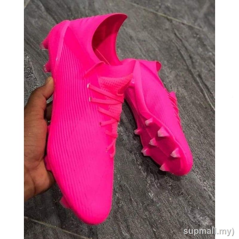 Adidas x 19.1 รองเท้าฟุตบอล สีชมพู สําหรับเด็ก ผู้ใหญ่ พร้อมส่ง
