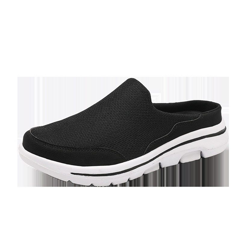2024 Outdoor Summer Outdoor Single Net Middle-Aged Pedal Plus Size Mens Lazy Shoes