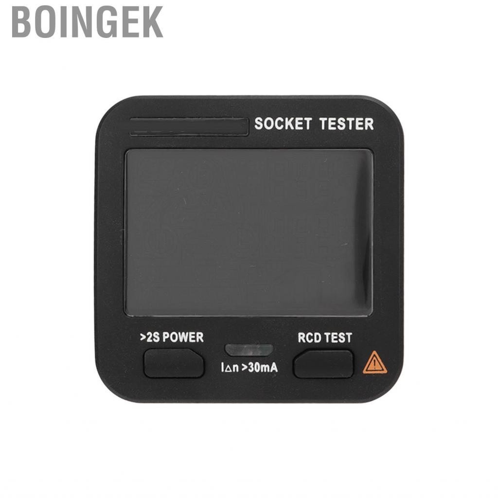 Boingek Socket Tester  EU Plug 0.1V-250V Leakage Safe for Office Electric Circuit