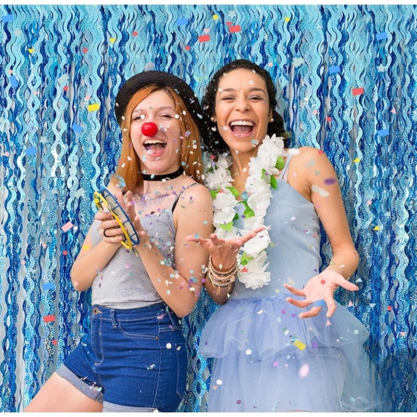 แนะนำ ผ้าม่าน ผ้าม่านฟอยล์ ลายนางเงือก ทะเล มหาสมุทร โฟรเซ่น สีฟ้า สําหรับตกแต่งปาร์ตี้ เบบี้ชาวเวอร์ ราคาพิเศษ มีเก็บเงินปลายทาง