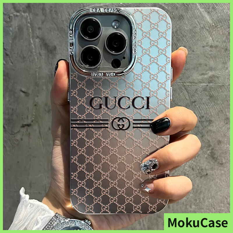เคสไอโฟน 15/14/13/12/11 Pro max หรูหรา สำหรับสาว ๆ เงิน Compatible Case iPhone 11,12,13,14,15,16,11PM,12PM,13PM,14PM,15PM,16PM,16Plus,X/Xs, XR,7 +,8Plus
