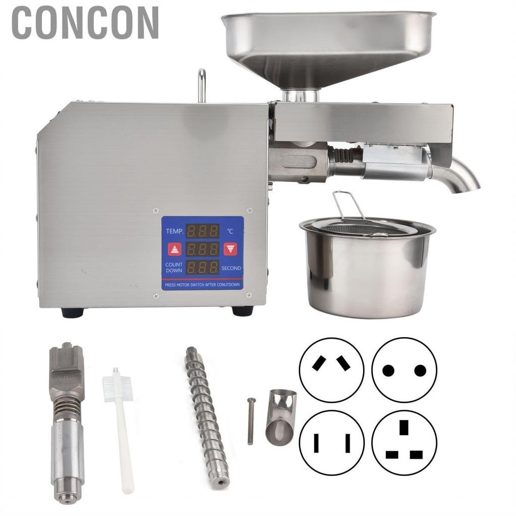 Concon Commercial Automatic Oil Press Stainless Steel Cereals Hot Cold Expeller