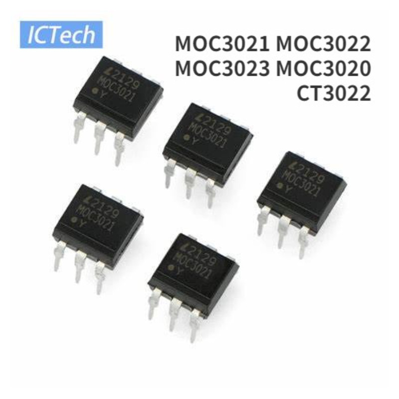 ใหม่ ของแท้ ชิพ IC ออปโต้คัปเปลอร์ MOC3021 MOC3022 MOC3023 MOC3020 CT3022 DIP-6 10 5 2 ชิ้น