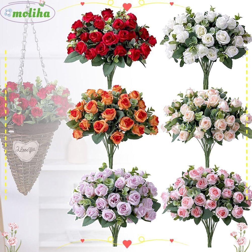 Moliha ต้นยูคาลิปตัสประดิษฐ์ 5 ส้อม 30 ซม. สําหรับตกแต่งบ้าน ปาร์ตี้