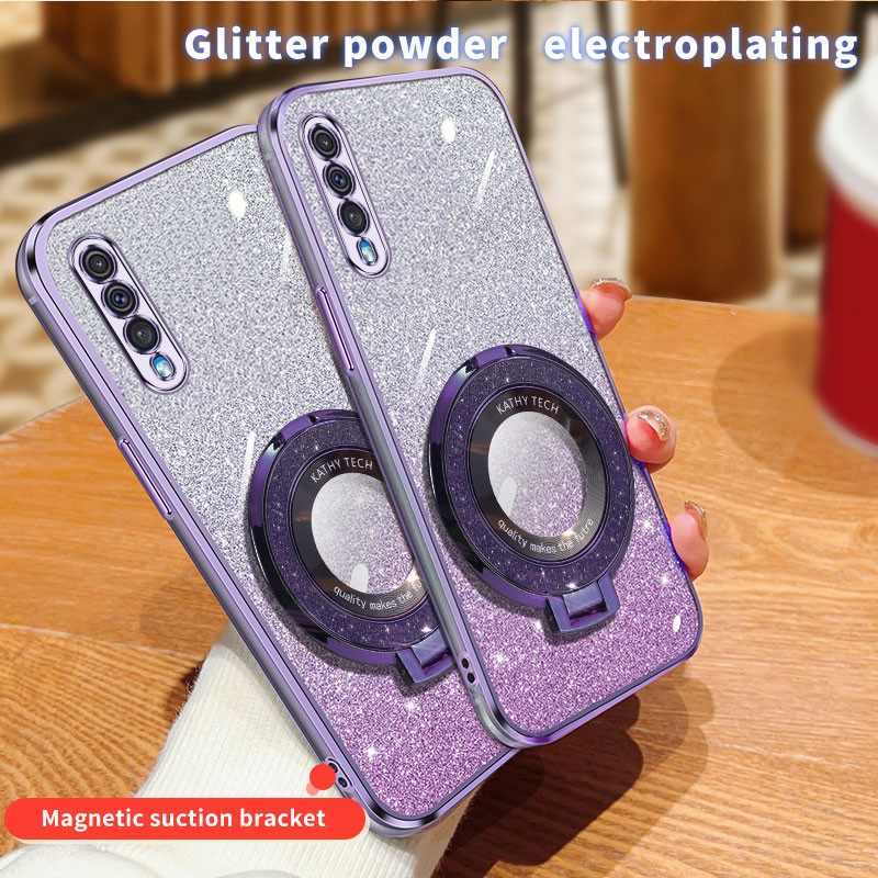 สําหรับ Samsung Galaxy A30S เคสซิลิโคนไฟฟ้าขาตั้งโทรศัพท์สําหรับ SamsungA30S เคส TPU ฝาหลัง