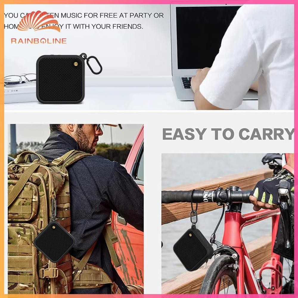 ฝนตก❤  เคสลําโพงซิลิโคน กันกระแทก แบบพกพา พร้อมตะขอโลหะ สําหรับลําโพง Marshall Willen