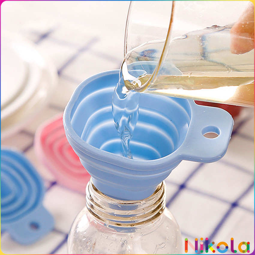 Nikola กรวยซิลิโคน พับเก็บประหยัดพื้นที่ พกพาสะดวก Silicone funnel
