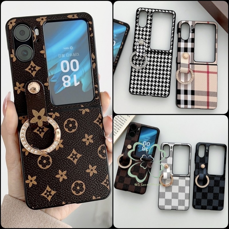 เคสโทรศัพท์มือถือหนัง แบบฝาพับ พร้อมสายคล้องข้อมือ กันกระแทก สําหรับ OPPO Find N3 N2