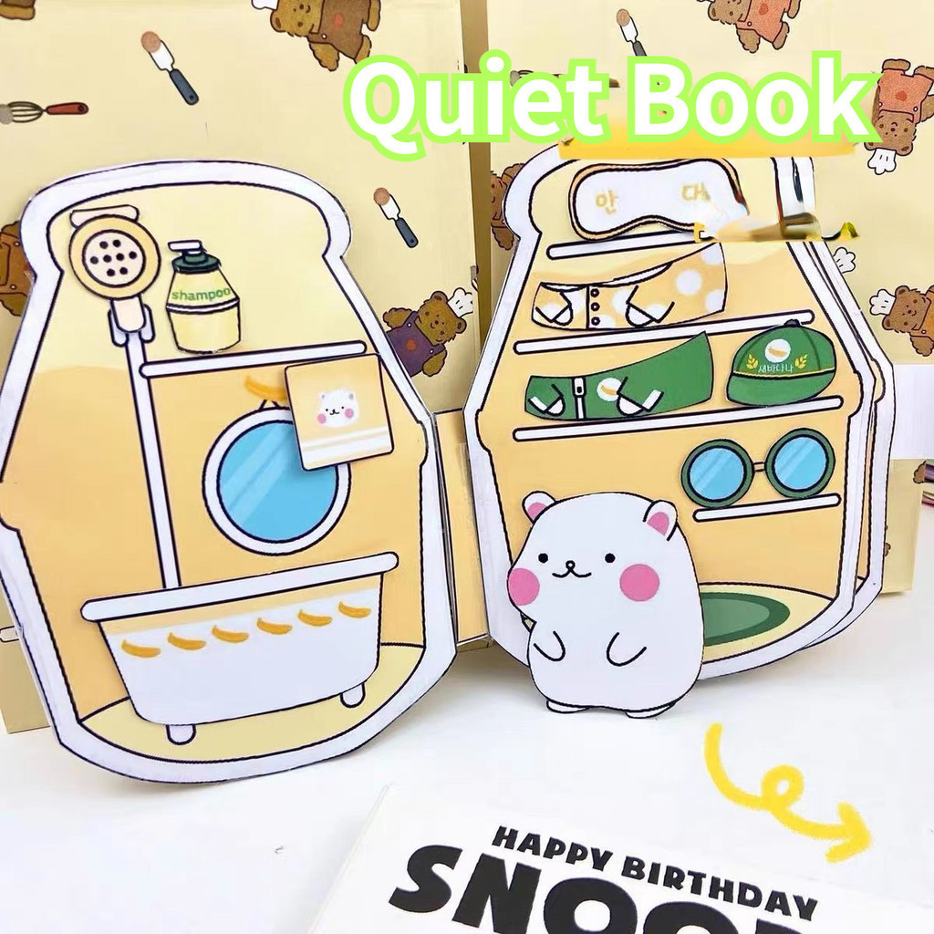 SANRIO หนังสือกระดาษแฮนด์เมด รูปหนูแฮมสเตอร์ เพนกวินน่ารัก ขนาดเล็ก สําหรับตกแต่งบ้านตุ๊กตา