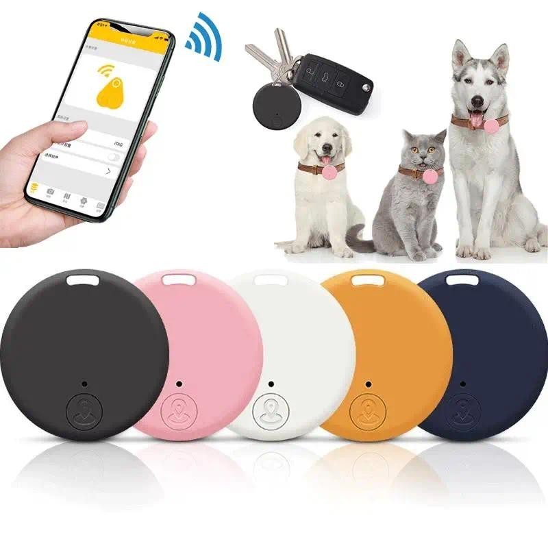 เครื่องติดตาม GPS บลูทูธ 4.0 ขนาดเล็ก / ตัวระบุตําแหน่งแท็กป้องกันการสูญหายของสุนัข แมว / บทความสัตว์เลี้ยง พวงกุญแจ กระเป๋าสตางค์ อุปกรณ์ติดตามปลอกคอ