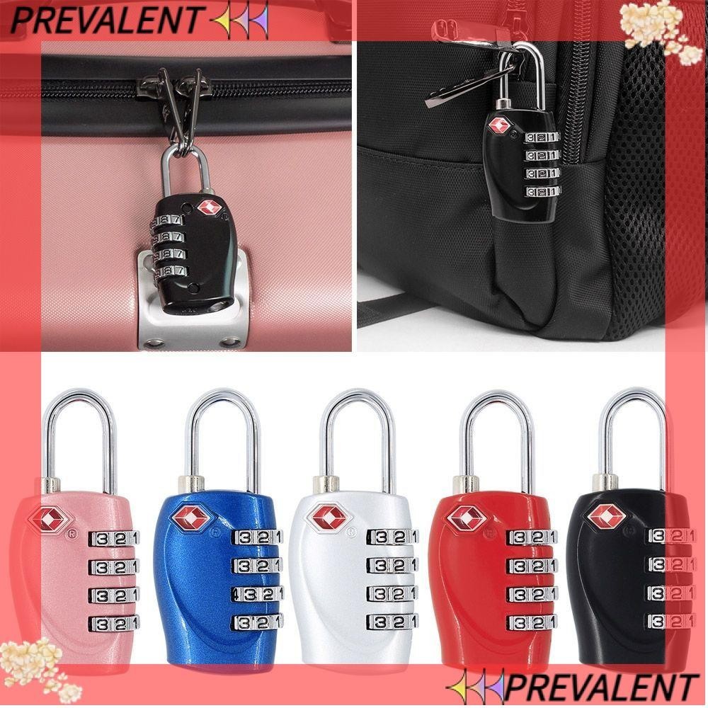 Preva TSA Customs Lock High Security Small Padlock Cable กระเป๋าเดินทางล็อคสมาร์ทรวมกันล็อค